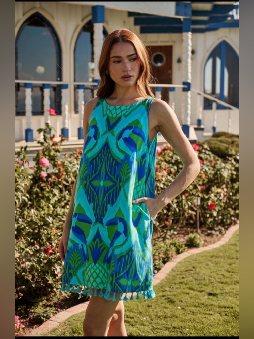 Sugarlips • Blissy Tropical Winda Trapeze Mini Dress • XL • NEW • $95